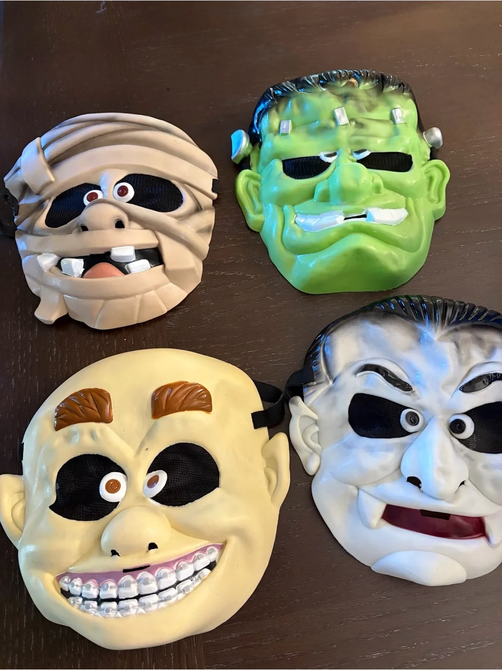 Greenbrier INT Vintage Kids Mask Mummy Dracula Frankenstein and Braces Kid!!